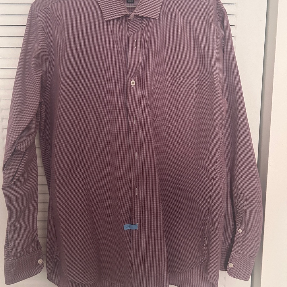 J. Crew Men's Burgundy Button Down Shirt